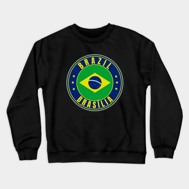 Brasilia Crewneck Sweatshirt by footballomatic